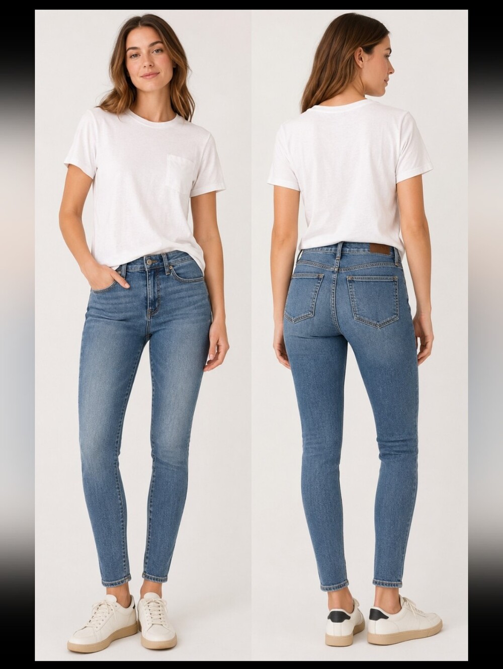Madewell 10" High-Rise Skinny Jeans – Medium Wash – Size 27